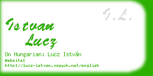 istvan lucz business card