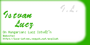 istvan lucz business card